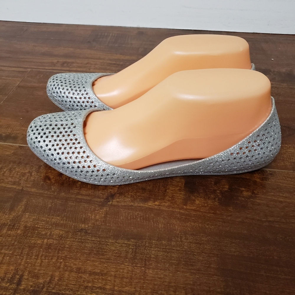 Mel By Melissa Mango Sparkly Jelly Ballet Flats